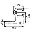 PENN ELCOM Szyna rack 6060 z uszczelka bezstopniowa aluminiowa przekrój.jpg